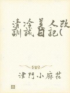 清冷美人改/造训诫日记(封面