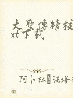 大圣传精校版txt下载