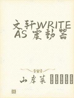 文轩WRITE AS 震动器
