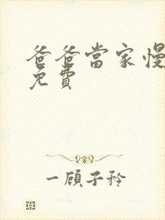 爸爸当家慢享季免费