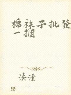 棉袜子批发5元一捆封面