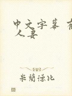 中文字幕 有码 人妻