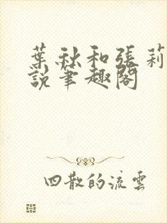 叶秋和张莉莉小说笔趣阁