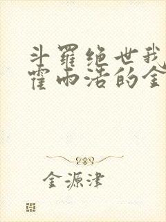 斗罗绝世我成了霍雨浩的金手指小说封面