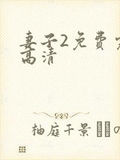 妻子2免费完整高清