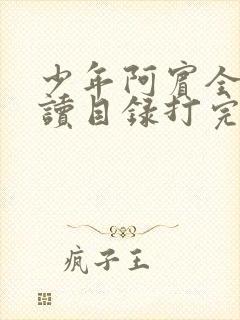 少年阿宾全文阅读目录打完