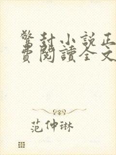 惊封小说正版免费阅读全文无弹窗封面