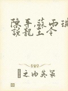 陈平,苏雨琪小说龙王令