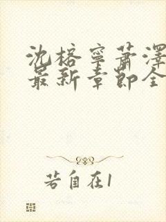 沈榕宁萧泽小说最新章节全文阅读