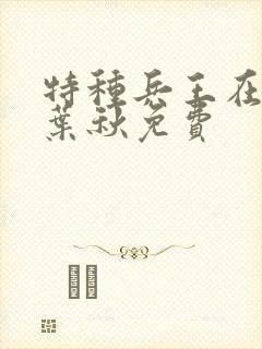 特种兵王在山村叶秋免费