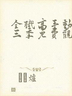 全职高手动漫第三季免费观看全集