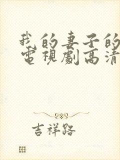 我的妻子的姐姐电视剧高清在线观看