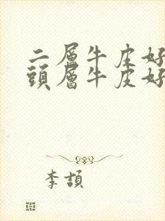 二层牛皮好还是头层牛皮好