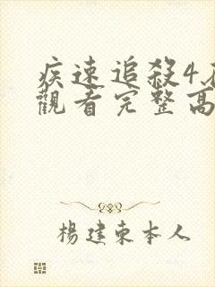 疾速追杀4在线观看完整高清封面