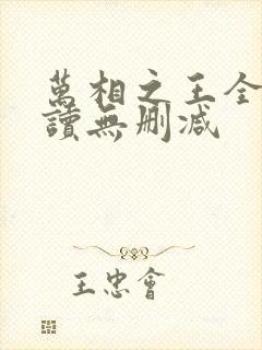 万相之王全文阅读无删减封面