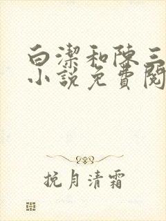 白洁和陈三结局小说免费阅读