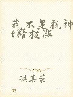 我不是戏神txt精校版