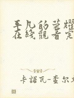 平凡的荣耀全集在线观看完整版封面