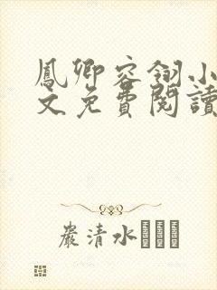 凤卿容翎小说全文免费阅读无弹窗封面