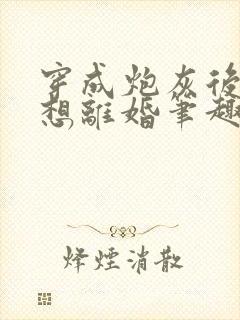 穿成炮灰后我只想离婚笔趣阁封面