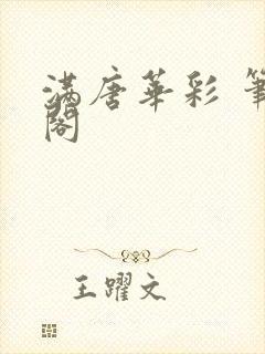 满唐华彩 笔趣阁封面