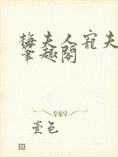 梅夫人宠夫日常笔趣阁