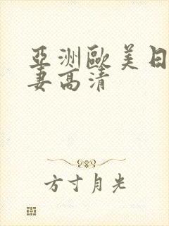 亚洲欧美日韩人妻高清