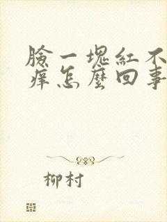 脸一块红不疼不痒怎么回事