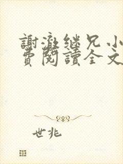 谢澈继兄小说免费阅读全文无弹窗