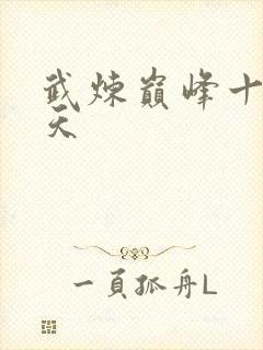 武炼巅峰十品开天