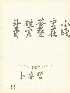 斗破苍穹小说免费完整在线阅读封面