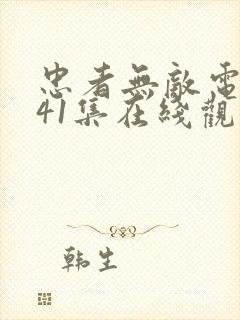 忠者无敌电视剧41集在线观看免费