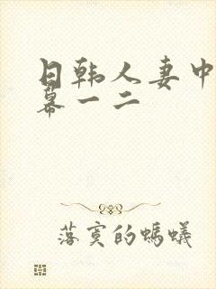 日韩人妻中文字幕一二