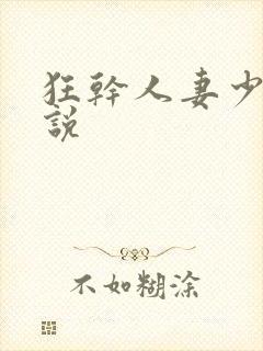 狂干人妻少妇小说