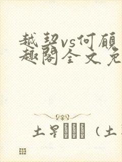 越契vs何愿笔趣阁全文免费阅读