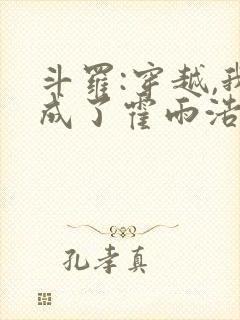 斗罗:穿越,我成了霍雨浩 懒很狠封面