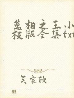 万相之王小说精校版全集txt封面