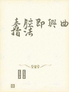 秦腔即兴曲二胡指法