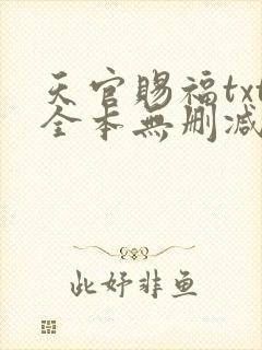 天官赐福txt全本无删减下载