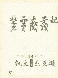 双面太子妃小说免费阅读封面