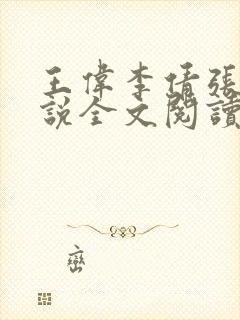 王伟李倩张浩小说全文阅读