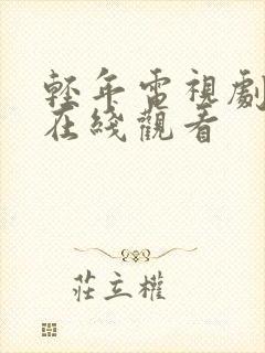 轻年电视剧免费在线观看