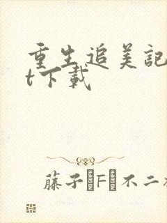 重生追美记txt下载