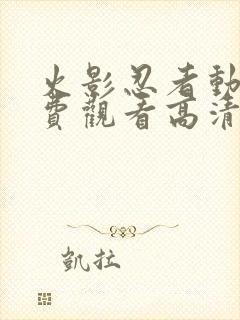 火影忍者动漫免费观看高清封面