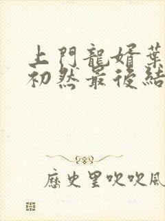 上门龙婿叶辰萧初然最后结局