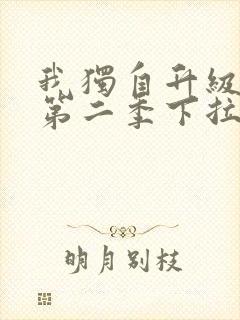 我独自升级漫画第二季下拉式封面