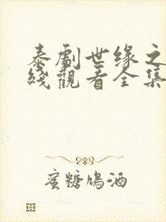 泰剧世缘之舟在线观看全集免费播放封面