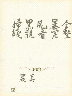 扫黑风暴全集在线观看完整版免费观看国语