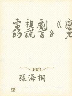 电视剧 《恋人的谎言》 免费观看