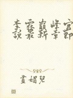 李霖巅峰官场小说最新章节更新